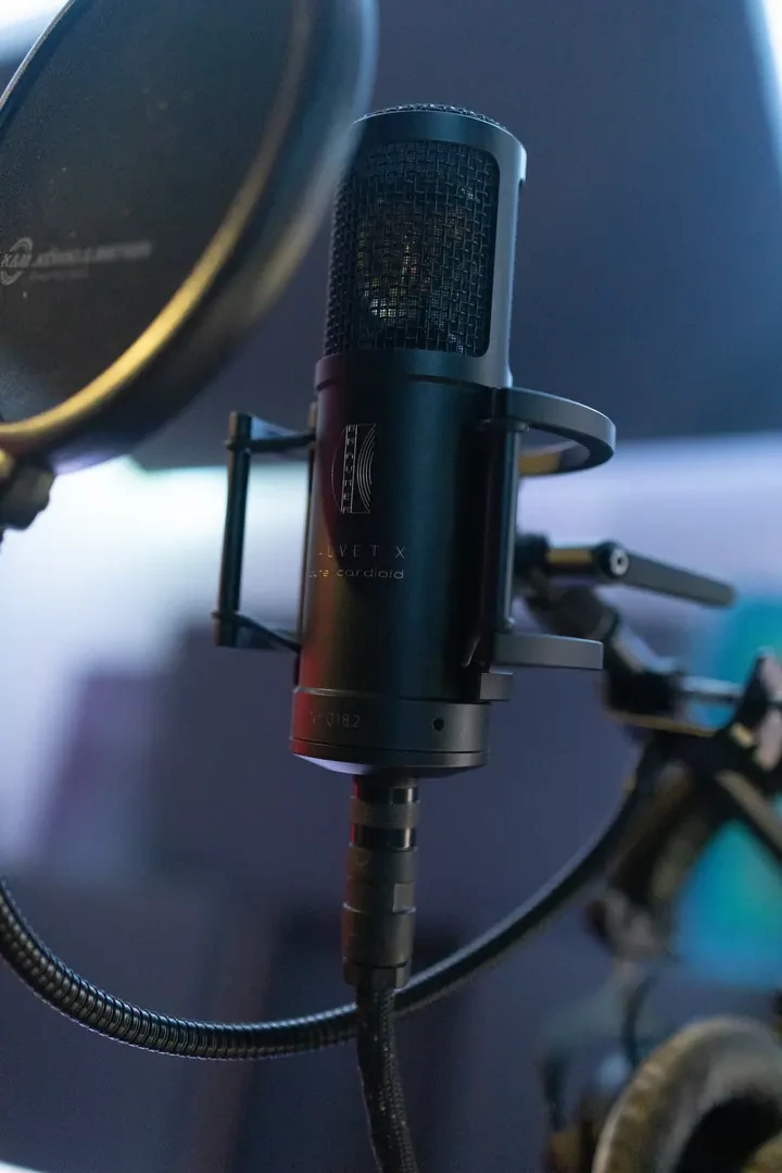 Mikrofon im Studio, Tiefenschärfe